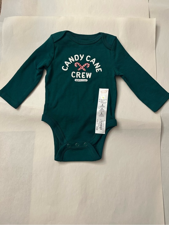 jumping beans Other - Green “Candy Cane Crew” Baby Bodysuit Jumping Beans 3 months